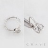 BUTTERFLY NOSE HOOP 316L SURGICAL STEEL NOSE RING